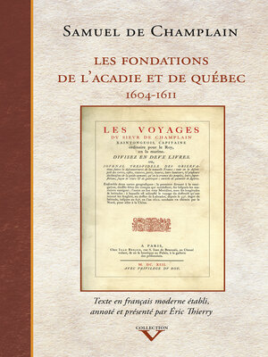 cover image of Les Fondations de l'Acadie et de Québec